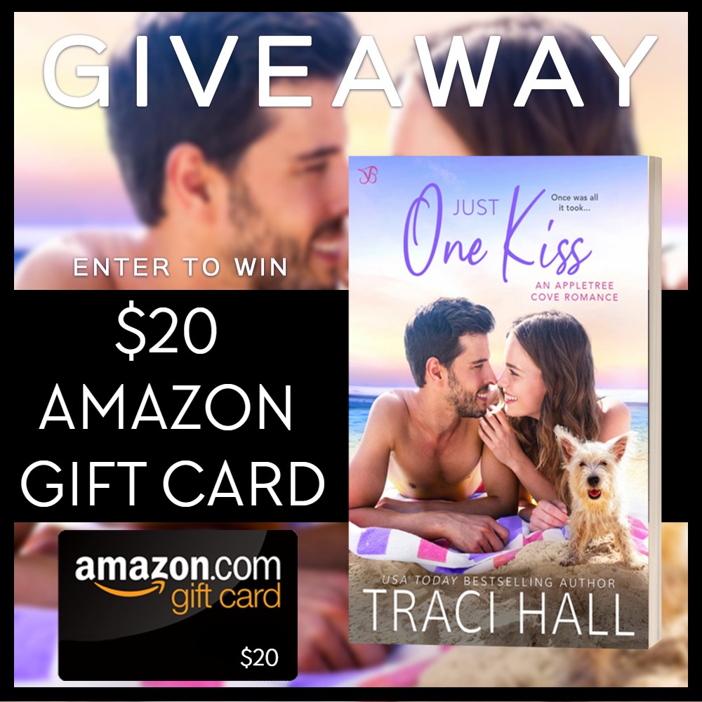 This image has an empty alt attribute; its file name is just-one-kiss-giveaway-graphic.jpg